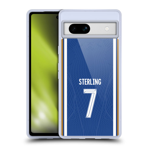 Chelsea Football Club 2023/24 Players Home Kit Raheem Sterling Soft Gel Case for Google Pixel 7a