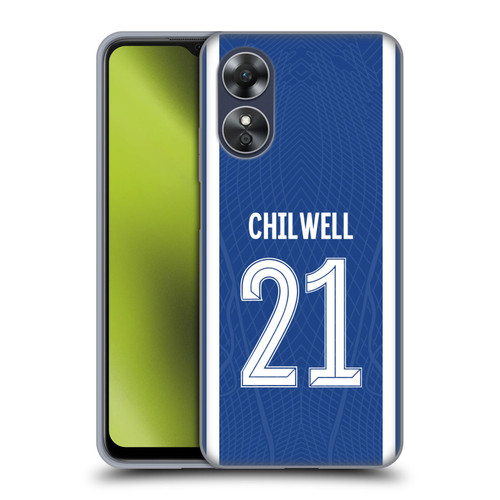 Chelsea Football Club 2023/24 Players Home Kit Ben Chilwell Soft Gel Case for OPPO A17