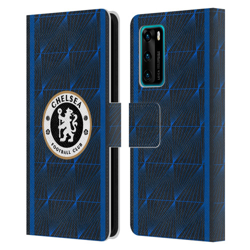 Chelsea Football Club 2023/24 Kit Away Leather Book Wallet Case Cover For Huawei P40 5G