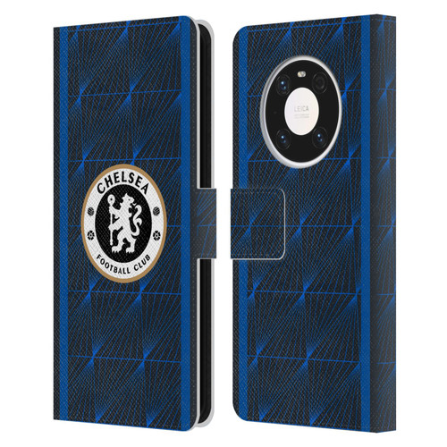 Chelsea Football Club 2023/24 Kit Away Leather Book Wallet Case Cover For Huawei Mate 40 Pro 5G