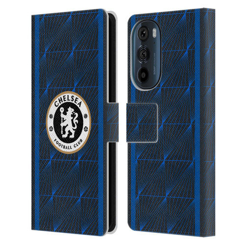 Chelsea Football Club 2023/24 Kit Away Leather Book Wallet Case Cover For Motorola Edge 30