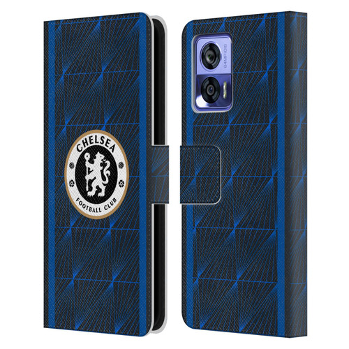 Chelsea Football Club 2023/24 Kit Away Leather Book Wallet Case Cover For Motorola Edge 30 Neo 5G