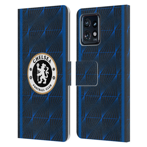 Chelsea Football Club 2023/24 Kit Away Leather Book Wallet Case Cover For Motorola Moto Edge 40 Pro