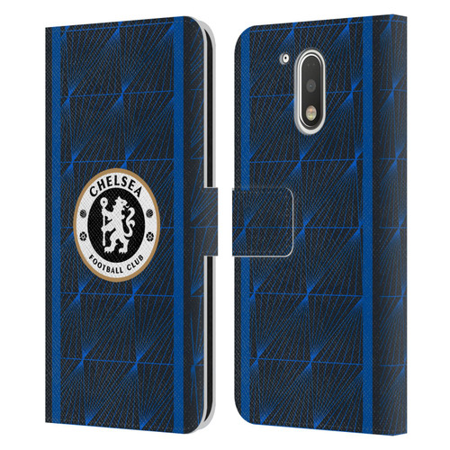 Chelsea Football Club 2023/24 Kit Away Leather Book Wallet Case Cover For Motorola Moto G41