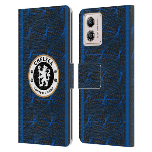 Chelsea Football Club 2023/24 Kit Away Leather Book Wallet Case Cover For Motorola Moto G53 5G