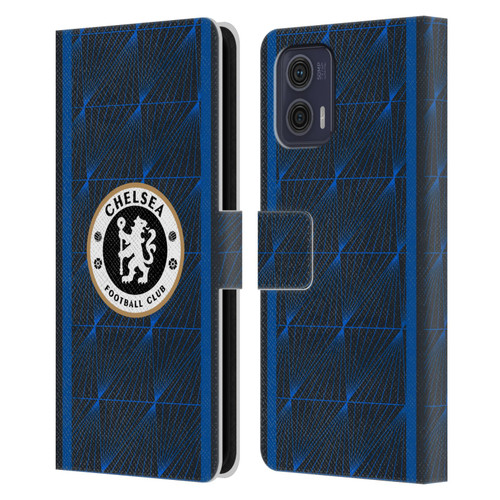 Chelsea Football Club 2023/24 Kit Away Leather Book Wallet Case Cover For Motorola Moto G73 5G