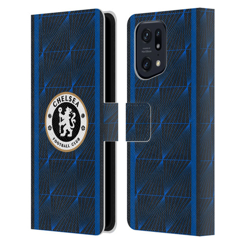 Chelsea Football Club 2023/24 Kit Away Leather Book Wallet Case Cover For OPPO Find X5 Pro