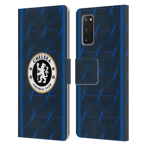Chelsea Football Club 2023/24 Kit Away Leather Book Wallet Case Cover For Samsung Galaxy S20 / S20 5G