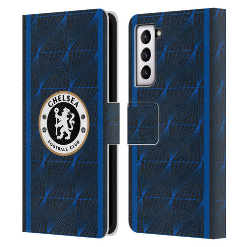 Chelsea Football Club 2023/24 Kit Away Leather Book Wallet Case Cover For Samsung Galaxy S21 5G