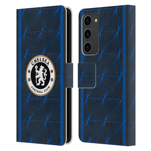 Chelsea Football Club 2023/24 Kit Away Leather Book Wallet Case Cover For Samsung Galaxy S23+ 5G