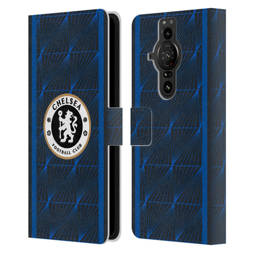 Chelsea Football Club 2023/24 Kit Away Leather Book Wallet Case Cover For Sony Xperia Pro-I