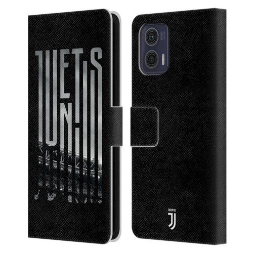 Juventus Football Club Graphic Logo  Stadium Leather Book Wallet Case Cover For Motorola Moto G73 5G