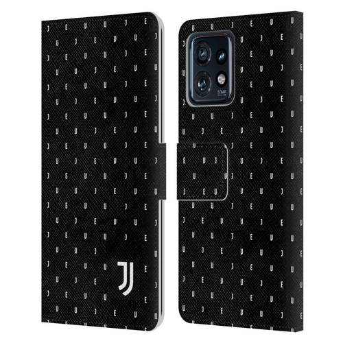Juventus Football Club Lifestyle 2 Black Logo Type Pattern Leather Book Wallet Case Cover For Motorola Moto Edge 40 Pro
