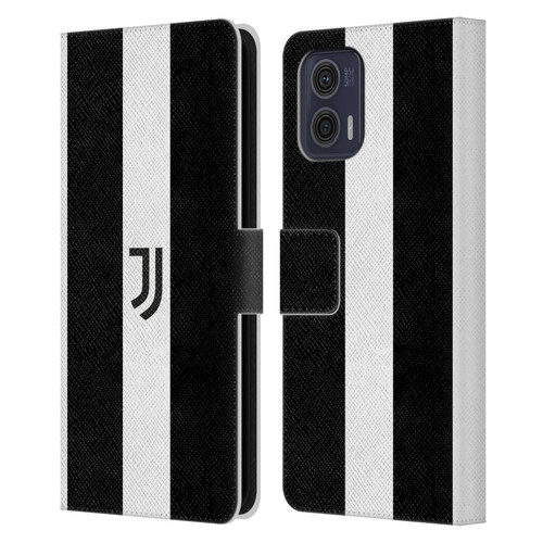 Juventus Football Club Lifestyle 2 Bold White Stripe Leather Book Wallet Case Cover For Motorola Moto G73 5G