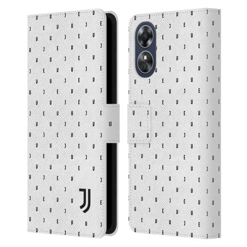 Juventus Football Club Lifestyle 2 White Logo Type Pattern Leather Book Wallet Case Cover For OPPO A17