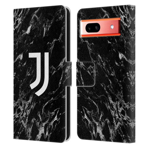 Juventus Football Club Marble Black Leather Book Wallet Case Cover For Google Pixel 7a