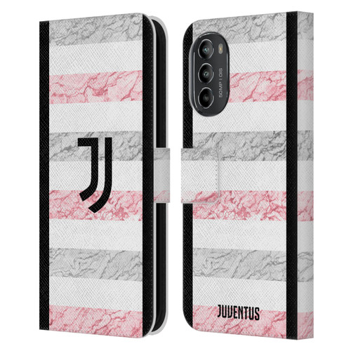 Juventus Football Club 2023/24 Match Kit Away Leather Book Wallet Case Cover For Motorola Moto G82 5G