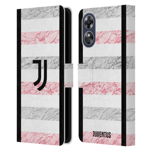 Juventus Football Club 2023/24 Match Kit Away Leather Book Wallet Case Cover For OPPO A17