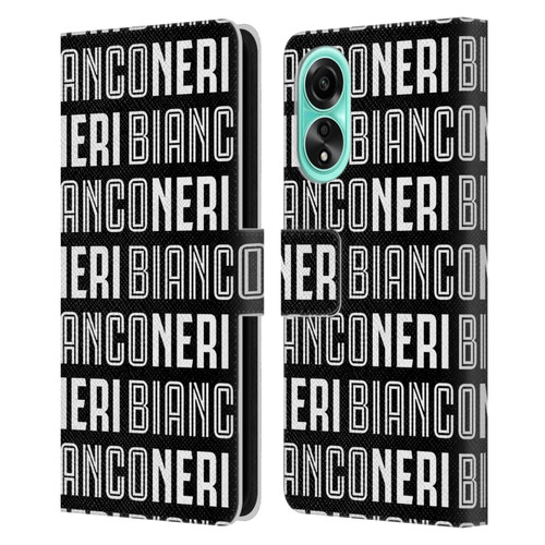 Juventus Football Club Type Bianconeri Leather Book Wallet Case Cover For OPPO A78 4G