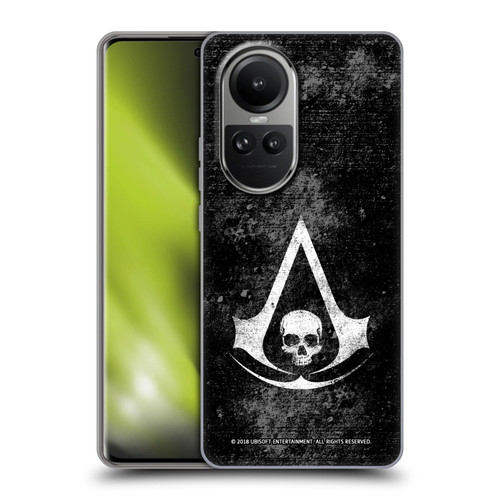 Assassin's Creed Black Flag Logos Grunge Soft Gel Case for OPPO Reno10 5G / Reno10 Pro 5G
