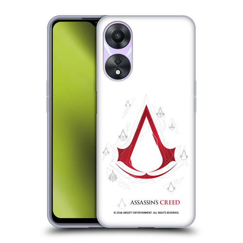 Assassin's Creed Legacy Logo Geometric White Soft Gel Case for OPPO A78 5G