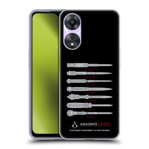 Assassin's Creed Legacy Typography Blades Soft Gel Case for OPPO A78 5G