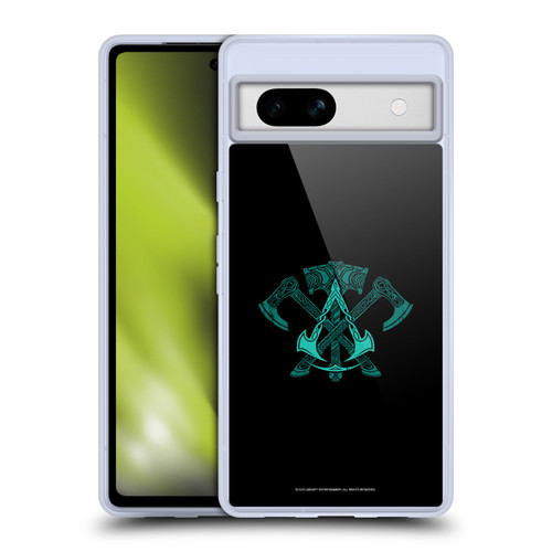 Assassin's Creed Valhalla Symbols And Patterns ACV Weapons Soft Gel Case for Google Pixel 7a