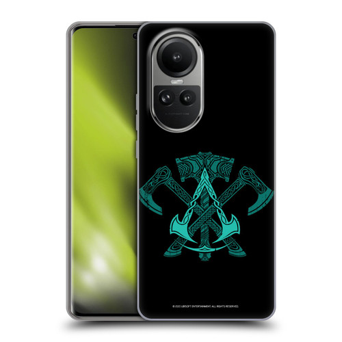 Assassin's Creed Valhalla Symbols And Patterns ACV Weapons Soft Gel Case for OPPO Reno10 5G / Reno10 Pro 5G