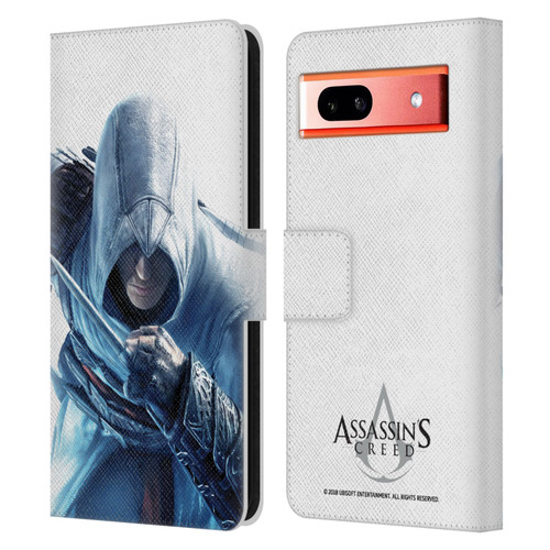 Assassin's Creed Key Art Altaïr Hidden Blade Leather Book Wallet Case Cover For Google Pixel 7a