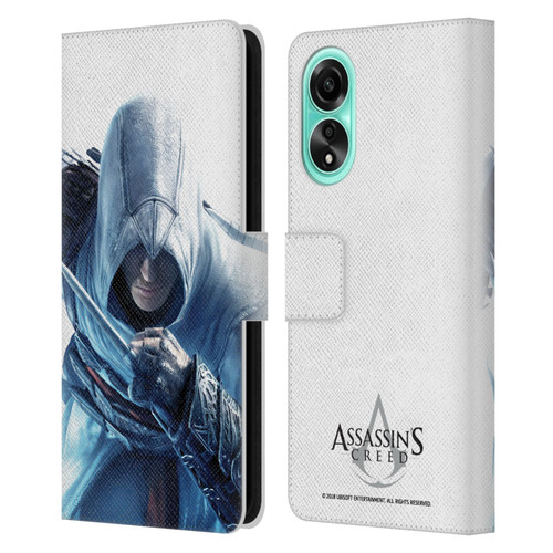 Assassin's Creed Key Art Altaïr Hidden Blade Leather Book Wallet Case Cover For OPPO A78 5G