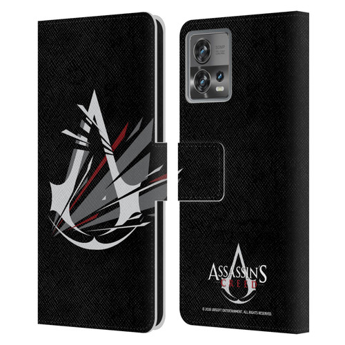Assassin's Creed Logo Shattered Leather Book Wallet Case Cover For Motorola Moto Edge 30 Fusion