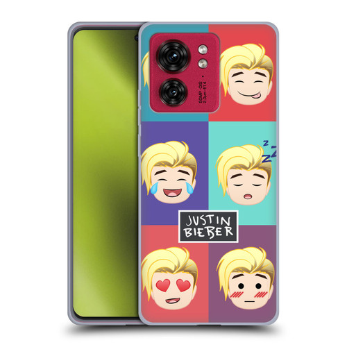 Justin Bieber Justmojis Cute Faces Soft Gel Case for Motorola Moto Edge 40