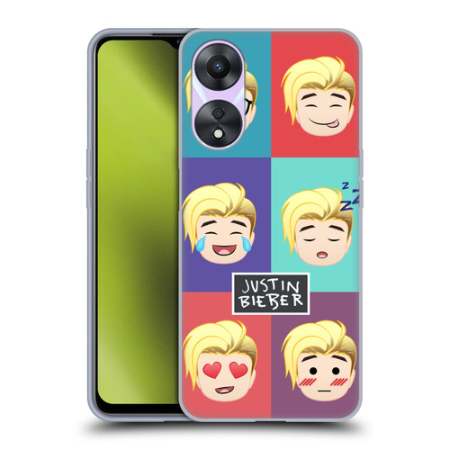 Justin Bieber Justmojis Cute Faces Soft Gel Case for OPPO A78 5G