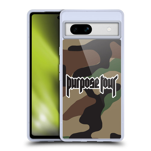 Justin Bieber Tour Merchandise Camouflage Soft Gel Case for Google Pixel 7a