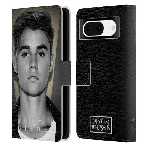 Justin Bieber Purpose B&w What Do You Mean Shot Leather Book Wallet Case Cover For Google Pixel 8