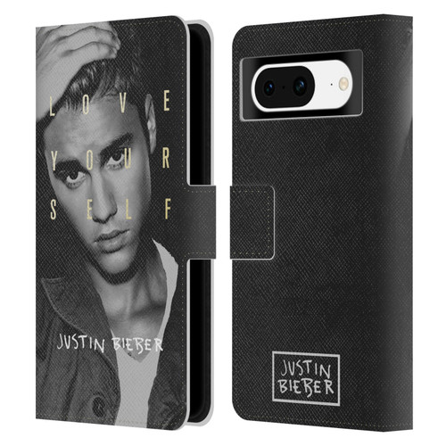 Justin Bieber Purpose B&w Love Yourself Leather Book Wallet Case Cover For Google Pixel 8