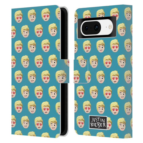 Justin Bieber Justmojis Patterns Leather Book Wallet Case Cover For Google Pixel 8