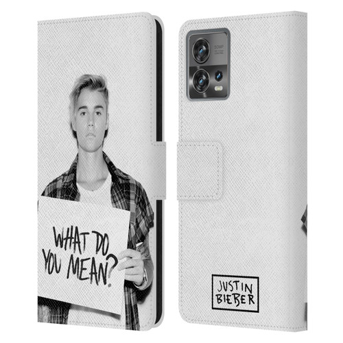 Justin Bieber Purpose What Do You Mean Photo Leather Book Wallet Case Cover For Motorola Moto Edge 30 Fusion