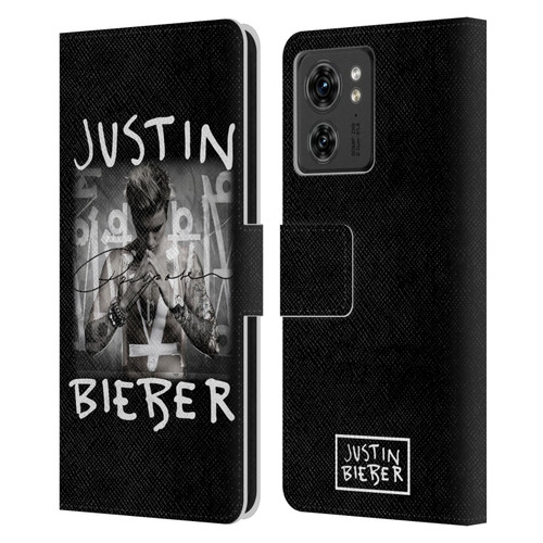 Justin Bieber Purpose Album Cover Leather Book Wallet Case Cover For Motorola Moto Edge 40