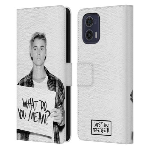 Justin Bieber Purpose What Do You Mean Photo Leather Book Wallet Case Cover For Motorola Moto G73 5G