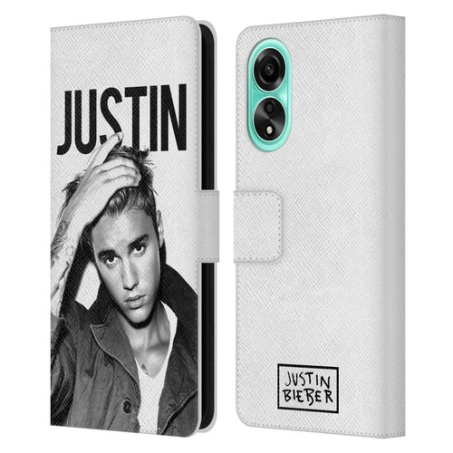 Justin Bieber Purpose Calendar Black And White Leather Book Wallet Case Cover For OPPO A78 4G