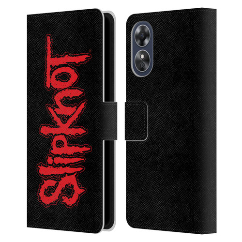 Slipknot Key Art Text Leather Book Wallet Case Cover For OPPO A17
