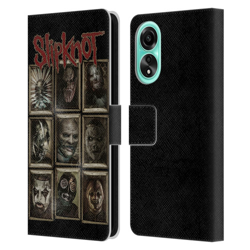 Slipknot Key Art Covered Faces Leather Book Wallet Case Cover For OPPO A78 4G