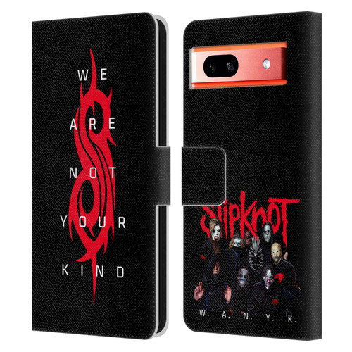 Slipknot We Are Not Your Kind Logo Leather Book Wallet Case Cover For Google Pixel 7a