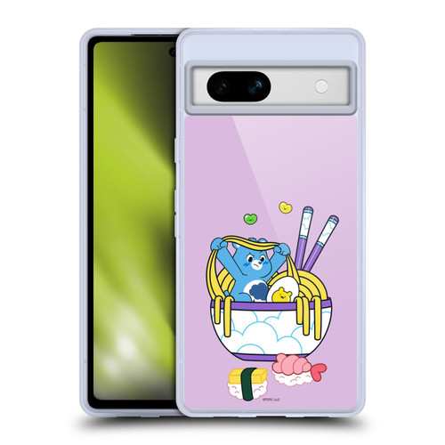Care Bears Sweet And Savory Grumpy Ramen Sushi Soft Gel Case for Google Pixel 7a