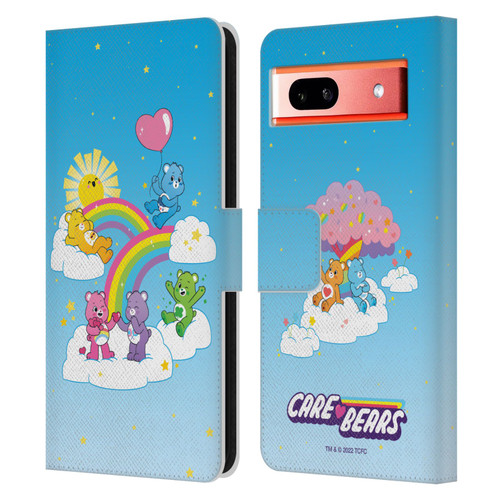 Care Bears 40th Anniversary Iconic Leather Book Wallet Case Cover For Google Pixel 7a