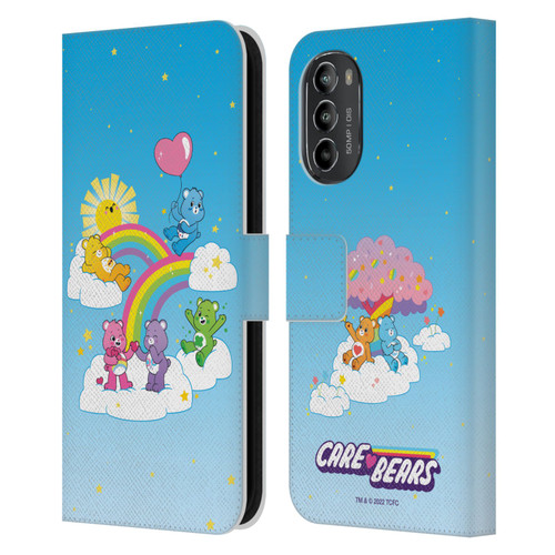 Care Bears 40th Anniversary Iconic Leather Book Wallet Case Cover For Motorola Moto G82 5G