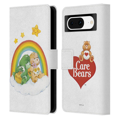 Care Bears Classic Rainbow 2 Leather Book Wallet Case Cover For Google Pixel 8