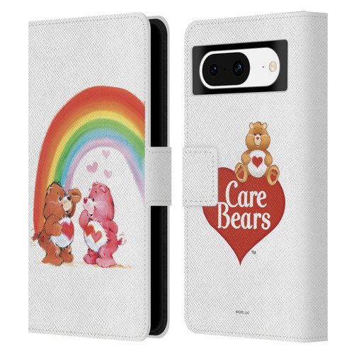 Care Bears Classic Rainbow Leather Book Wallet Case Cover For Google Pixel 8