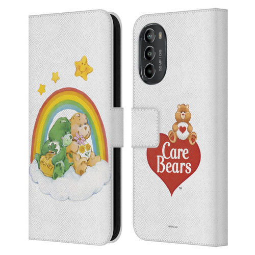 Care Bears Classic Rainbow 2 Leather Book Wallet Case Cover For Motorola Moto G82 5G
